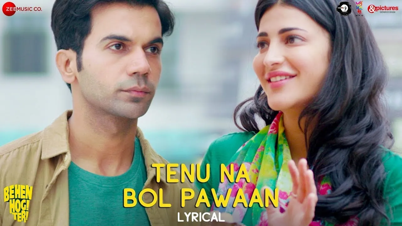 Tenu Na Bol Pawaan - Lyrical | Behen Hogi Teri | Shruti Haasan, Raj Kummar Rao | Amjad Nadeem