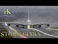 Download Lagu Best Pilots in the World Storm Ciara Crosswind landings and Takeoffs and Go-around  Extreme Weather