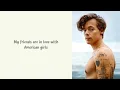American Girls - Harry Styles [Lyrics Video] [One hour loop]