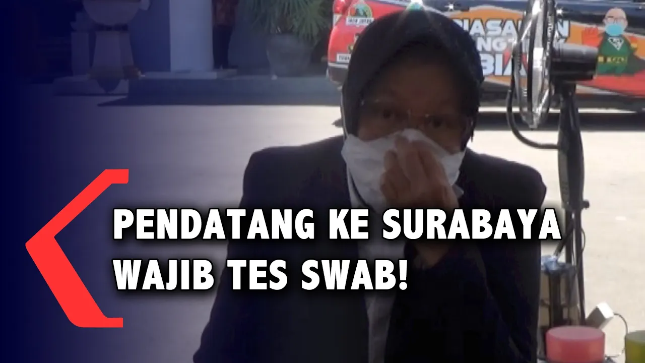 Rencana Pemkot Surabaya Terapkan Swab Bagi Pendatang Yang Masuk Surabaya. 