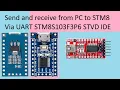 135 STM8S103F3P6 UART with STM8 STVD IDE