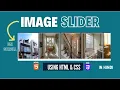 How to Make Image Slider Using HTML and CSS In Hindi Image Gallery Slider HTML and CSS Only