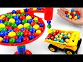 Download Lagu Marble Run Race ☆ HABA Slope \u0026Retro Makita Truck, Excavator, Garbage Truck, Dump Truck,Ambulances#13 MP3