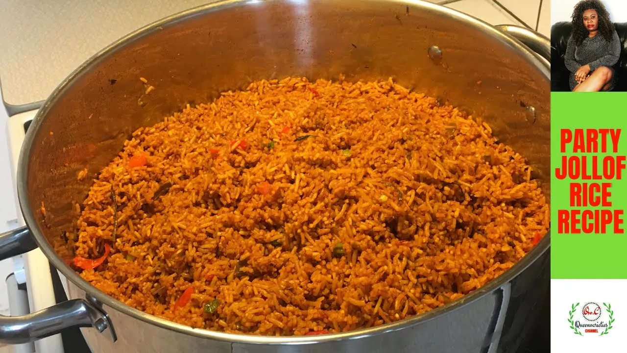 PARTY JOLLOF RICE RECIPE: EASY STEP BY STEP GUIDE FOR BEGINNERS / DETAILED