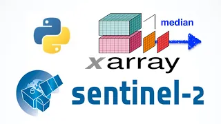 Create Sentinel 2 median composite efficiently using Xarray Rasterio in Python