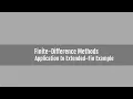 Finite-Difference Methods - Application to Extended Fin
