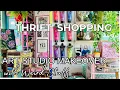 Tiny home Organization Art Studio makeover Weird Thrifted Decor