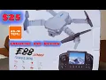 Lagu E88 Screen Foldable Drone Unboxing and Review