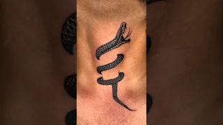 Neck Snake Tattoo Viral Trending Youtubeshorts Shortvideo Snake Shorts 