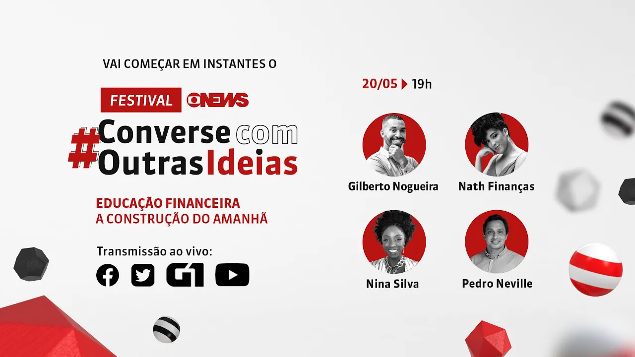 Gil do Vigor, Nath Finanças e Nina Silva | Converse Com Outras Ideias | 20/05 | GloboNews