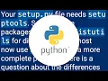 Python 3 ImportError No Module named Setuptools