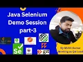 Java Selenium Demo Session part-3