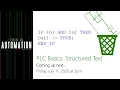 PLC Basics Structured Text