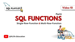 SQL Functions Explained in 10 Min Single Row Multi Row Part1 Lec 10