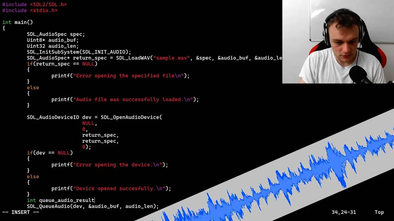 Playing Audio in C from Scratch | SDL Audio
