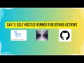 How to create self hosted runner in GitHub actions