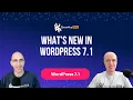 WordPress 7 1 notes upgrades responsive styling AI search