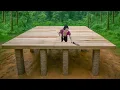 Download Lagu Girl build Wooden House in 60 days According to her design - Wooden Floor
