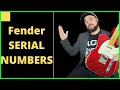 How to Date Fender Guitar By Serial Number