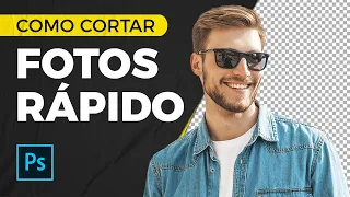 Como CORTAR FOTOS DE FORMA RÁPIDA no Adobe Photoshop