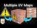 Using Multiple UV Maps Within a Material Blender Tutorial