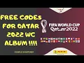 FREE CODES FIFA WORLD CUP QATAR 2022 virtual album