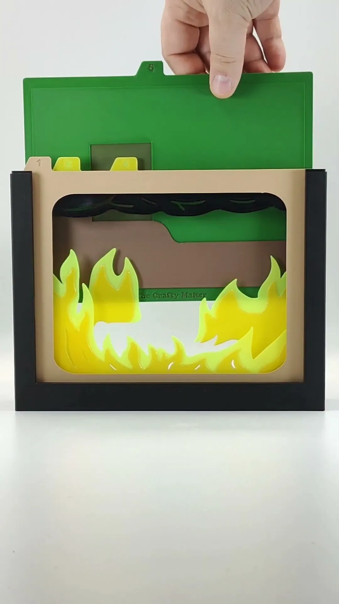 🔥 This Is Fine - 3D Printer on Fire - Shadow Box 🔥