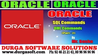 Oracle Tutorial Oracle Sql commands DML Commands Part - 2 by basha