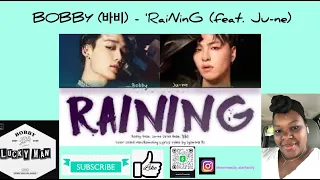 Download ShawnReacts To BOBBY (바비) - 'RaiNinG (feat. Ju-ne) Color Coded Lyrics video by Jyimina PJ MP3