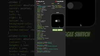 Toggle Switch with HTML and CSS