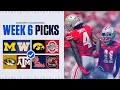 Expert Picks for EVERY Top 25 game in College Football Full Week 6 Predictions
