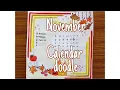 Make November calendar doodle with me fall doodle simple and creative Doodles