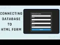 Store HTML Form Data to MongoDB