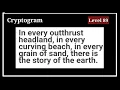 Cryptogram Level 89 Letters and Numbers