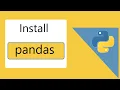 How to install pandas on Python 3 9 Windows 10