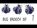 MAKE A BEADED BUG BROOCH 3D-1 PART 3D 1 BOC K BROSU NECE HAZIRLANIR