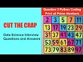 Most Common Data Science Interview Question Print all Prime Numbers using Python Cut the Crap