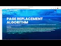 Page replacement project Os