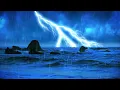 Download Lagu Rain and Thunder Sound with Ocean Waves ⚡ White Noise for Sleeping 10 Hours