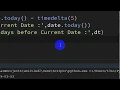 How to subtract days from current date in Python