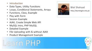Learn Web Development from Scratch Using PHP 3 hours Training -
