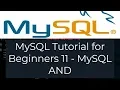 MySQL Tutorial for Beginners 11 - MySQL AND condition By Examples