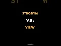 SQL SYNONYM Vs VIEW