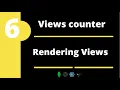 build site visits counter with node express server for beginners rendering views