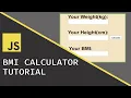 BMI Calculator Javascript Beginner Project Tutorial