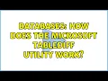 Databases How does the Microsoft tablediff utility work