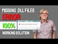 Fix All Missing dll Files Problem Without Any Software DLL Files Missing in Windows 7 8 10