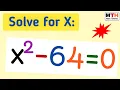 Solve x 2-64 0 Two Methods Solve x2-64 0