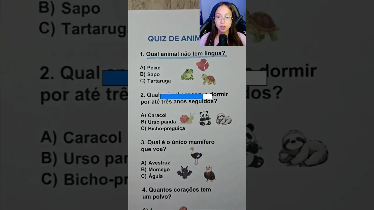QUIZ DE ANIMAL #quiz