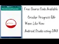 how to create animated progress bar in android studio wave loading view